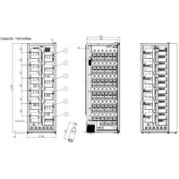 WineExpert 192 fritstående vinkøleskab