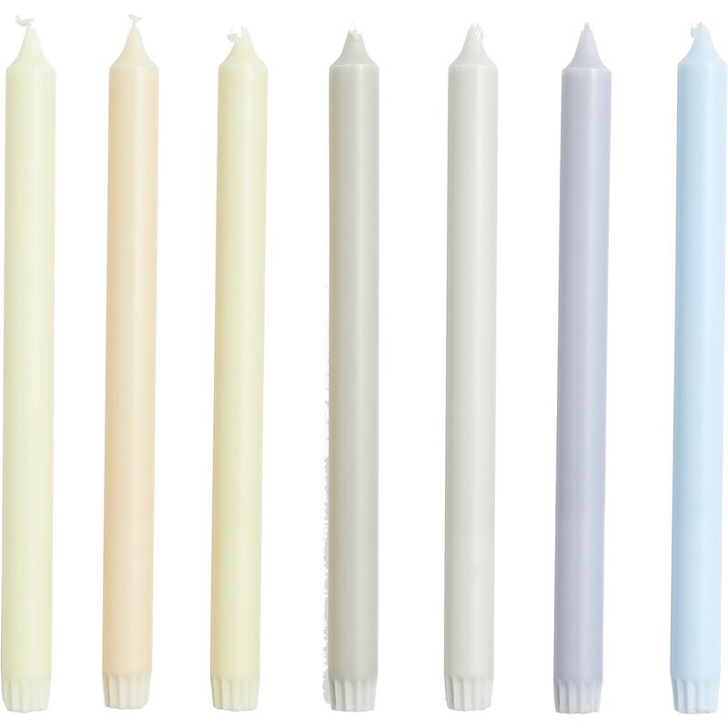 Långt ljus-set 7 st, neutral