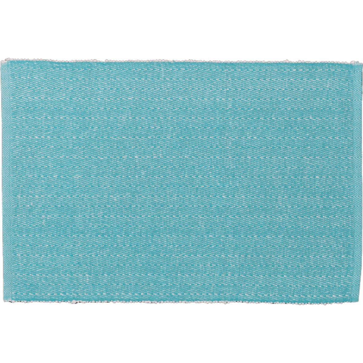 Herringbone dækkeserviet, turkis