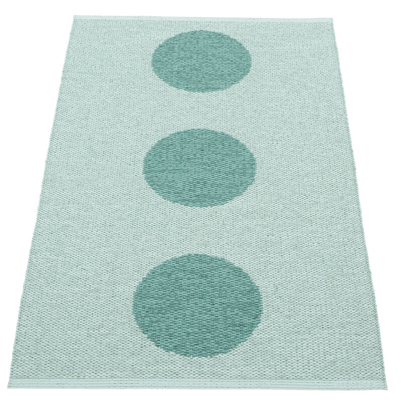 Pappelina Vera Pop teppe 70 × 120 cm, jade/turquoise