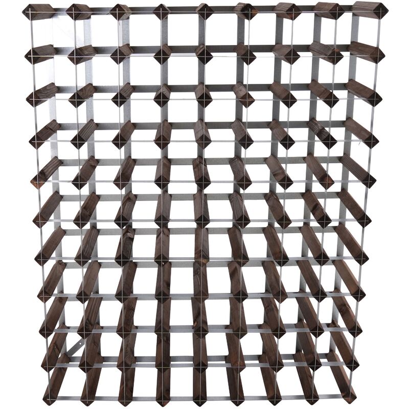 Vinreol Saml-Selv Mørk Eg 90 flasker