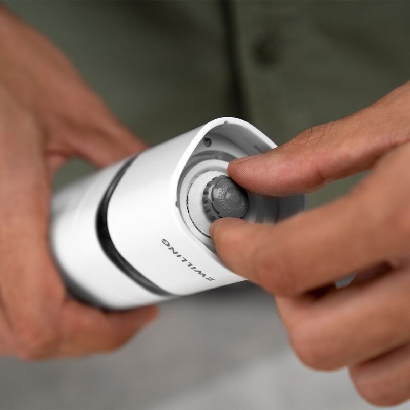 elektriskt kryddkvarnsset 21 cm, svart/vit