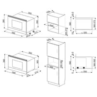 MP822NAO integreret mikroovn, antracit