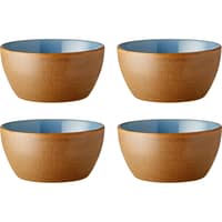 Skål 12 cm 4-pak, wood/ocean