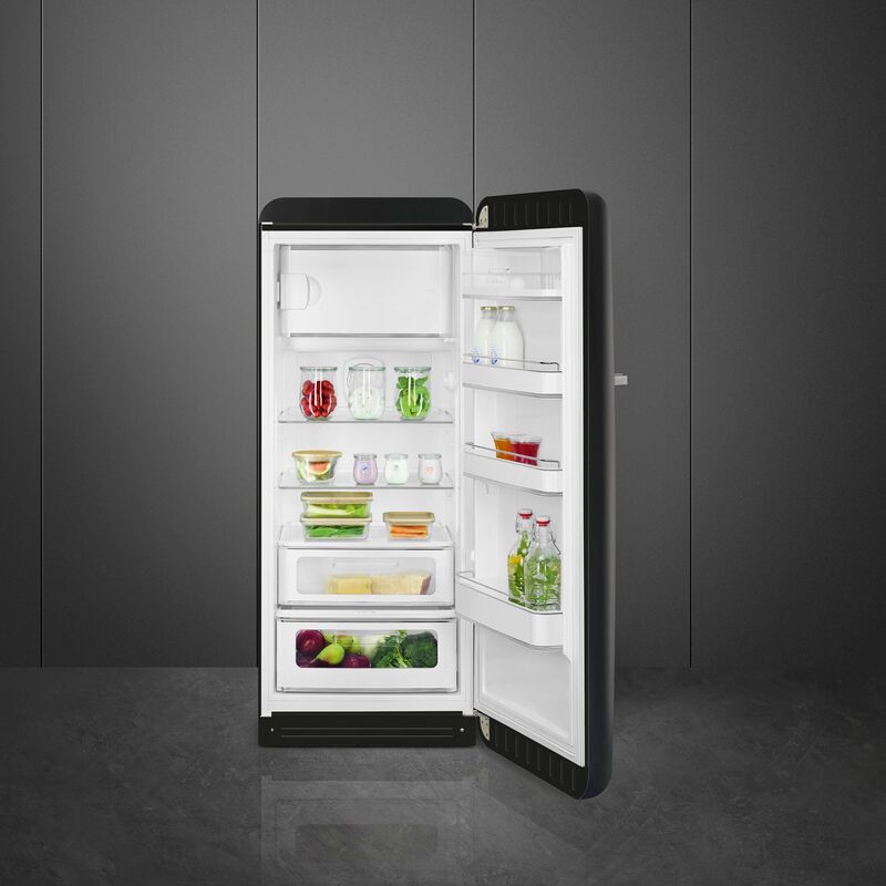 Smeg FAB28RDBB6 Køleskab Med Fryser 153cm Højrehængt Black board