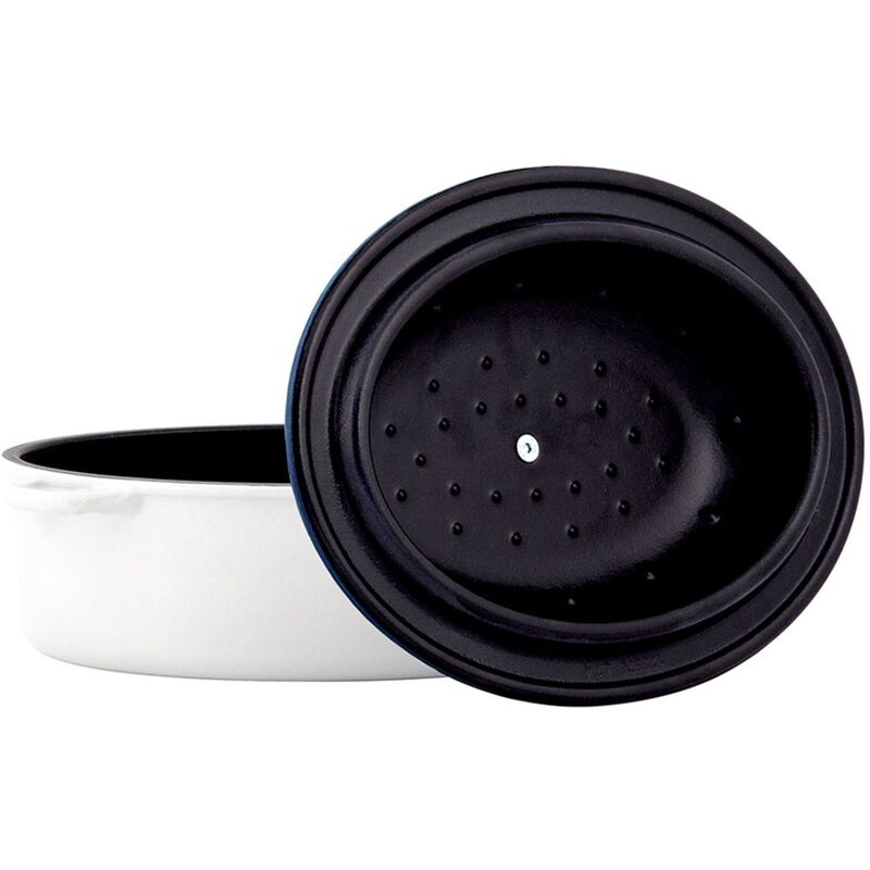 Emaljert støpejernsgryte 4 liter, hvit