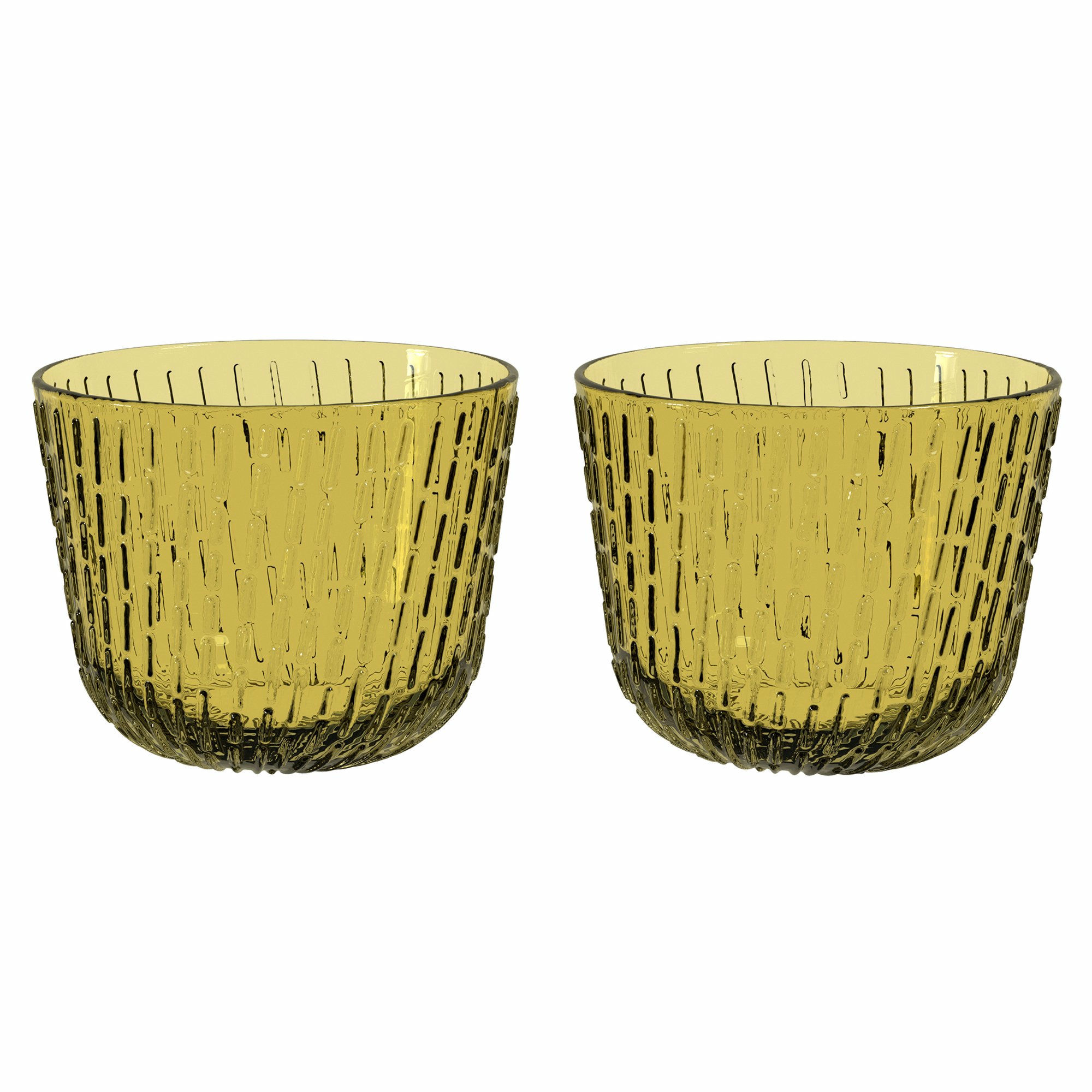 Marimekko Syksy tumblerglas 2 dl 2-pack, olive