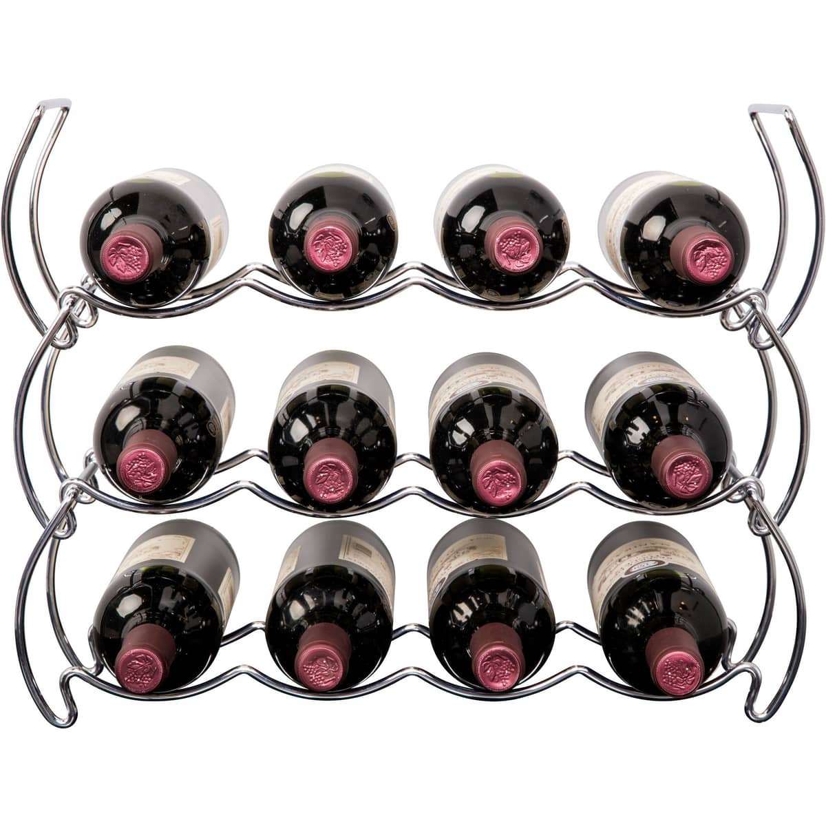 Pinottava StackRack-viinipulloteline, 12 pulloa