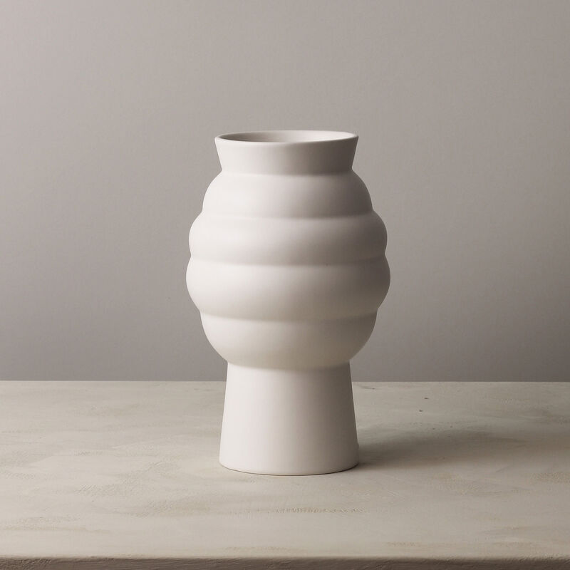 Knabstrup Maljakko Tortus Archie 23,5 cm, valkoinen