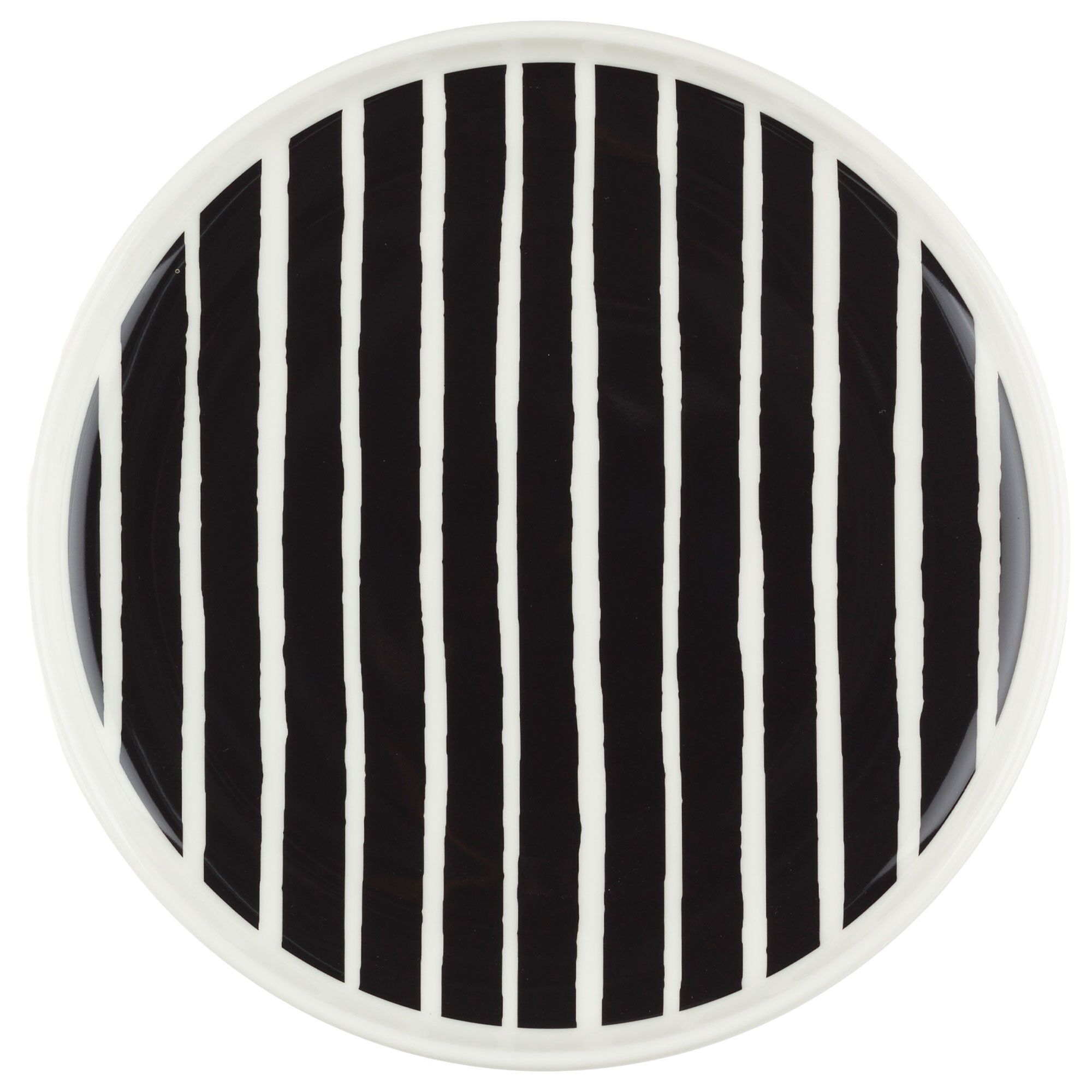 Marimekko Oiva Piccolo tallerken Ø20 cm White-black