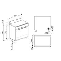 Smeg TR90IPP Victoria induktionsspis med pyrolys 90 cm, crème