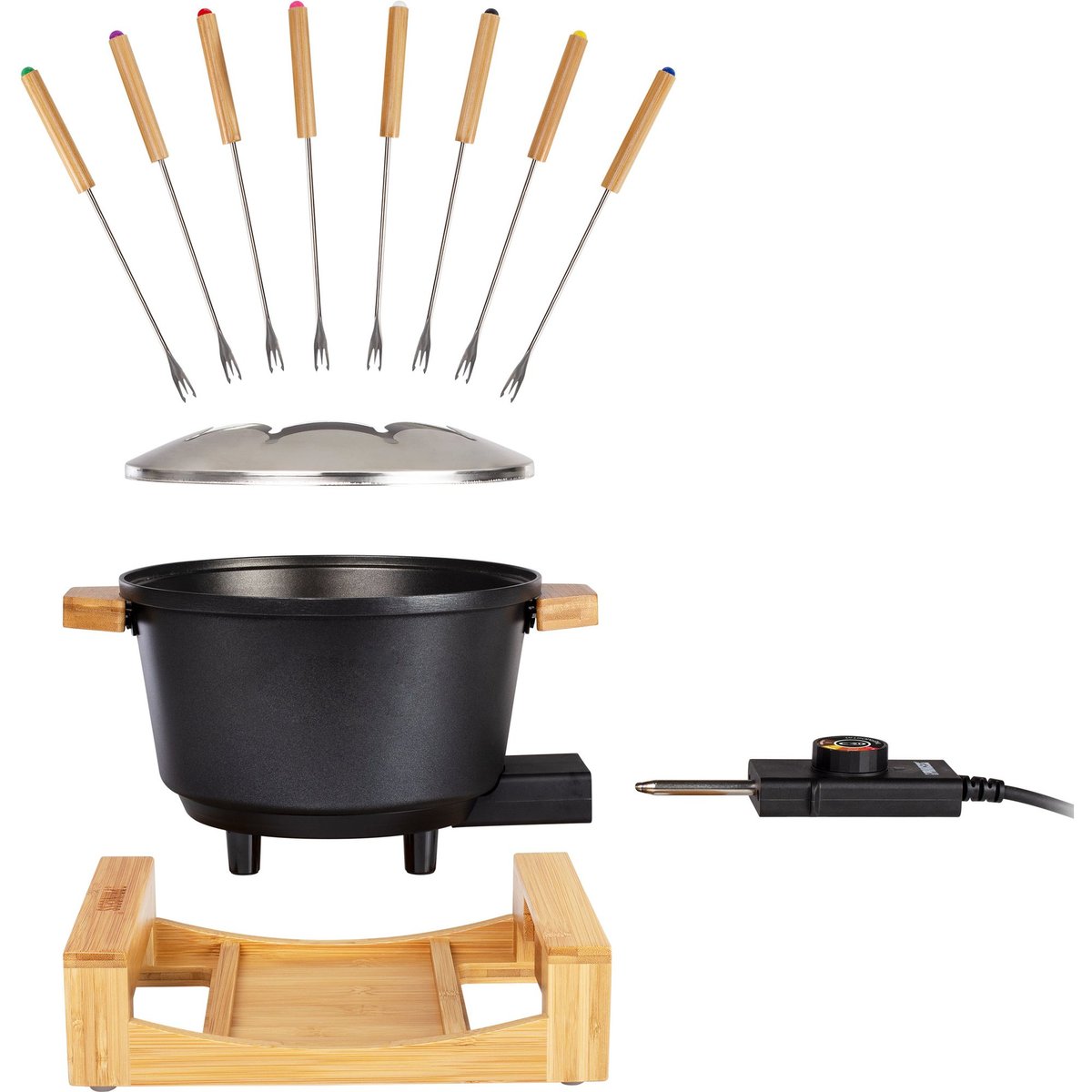 Pure fondueset, svart