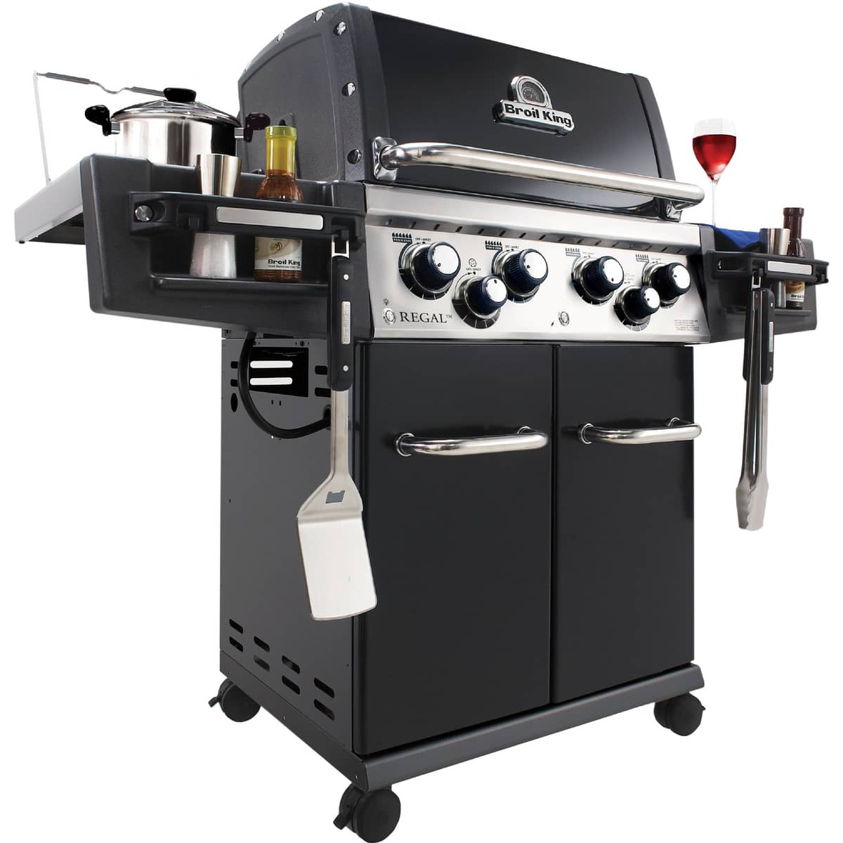 Regal 490 gasgrill, sort