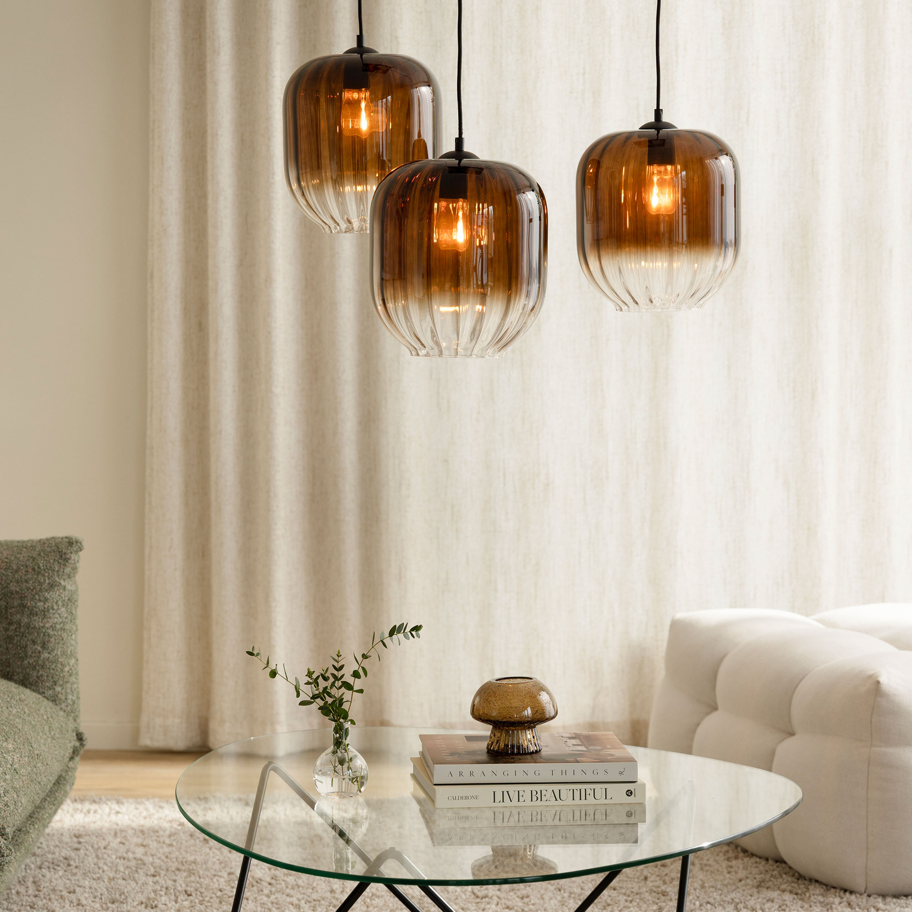 Globen Lighting loftudtag med 3 arme, sort