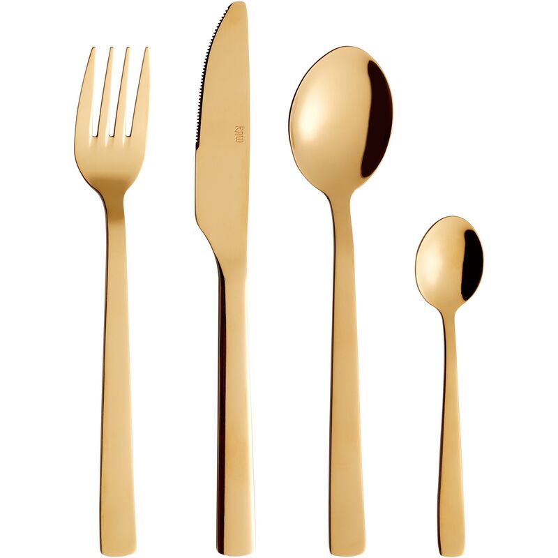 RAW bestiksæt, 24 dele, guld