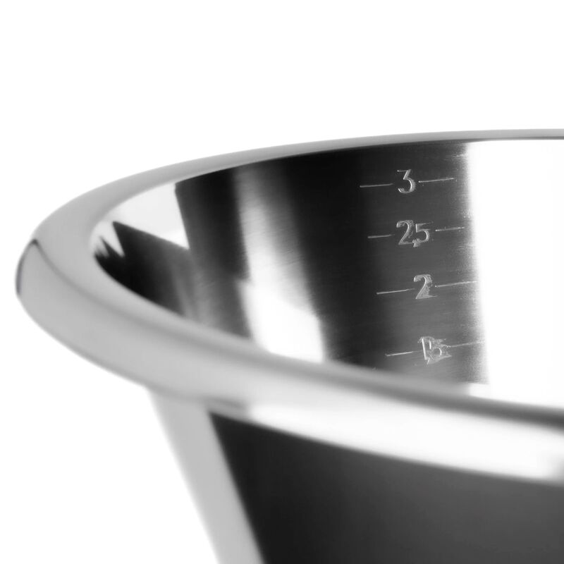 Røreskålesæt 3 stk, rustfrit stål