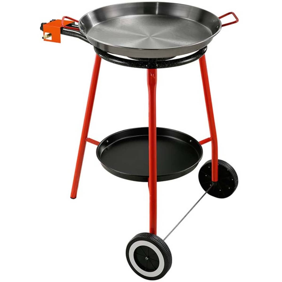 Paellapanne 46 cm med brenner og stativ