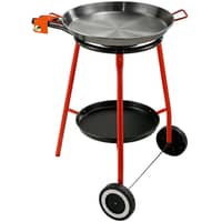 Paellapande 46 cm med brænder og stativ