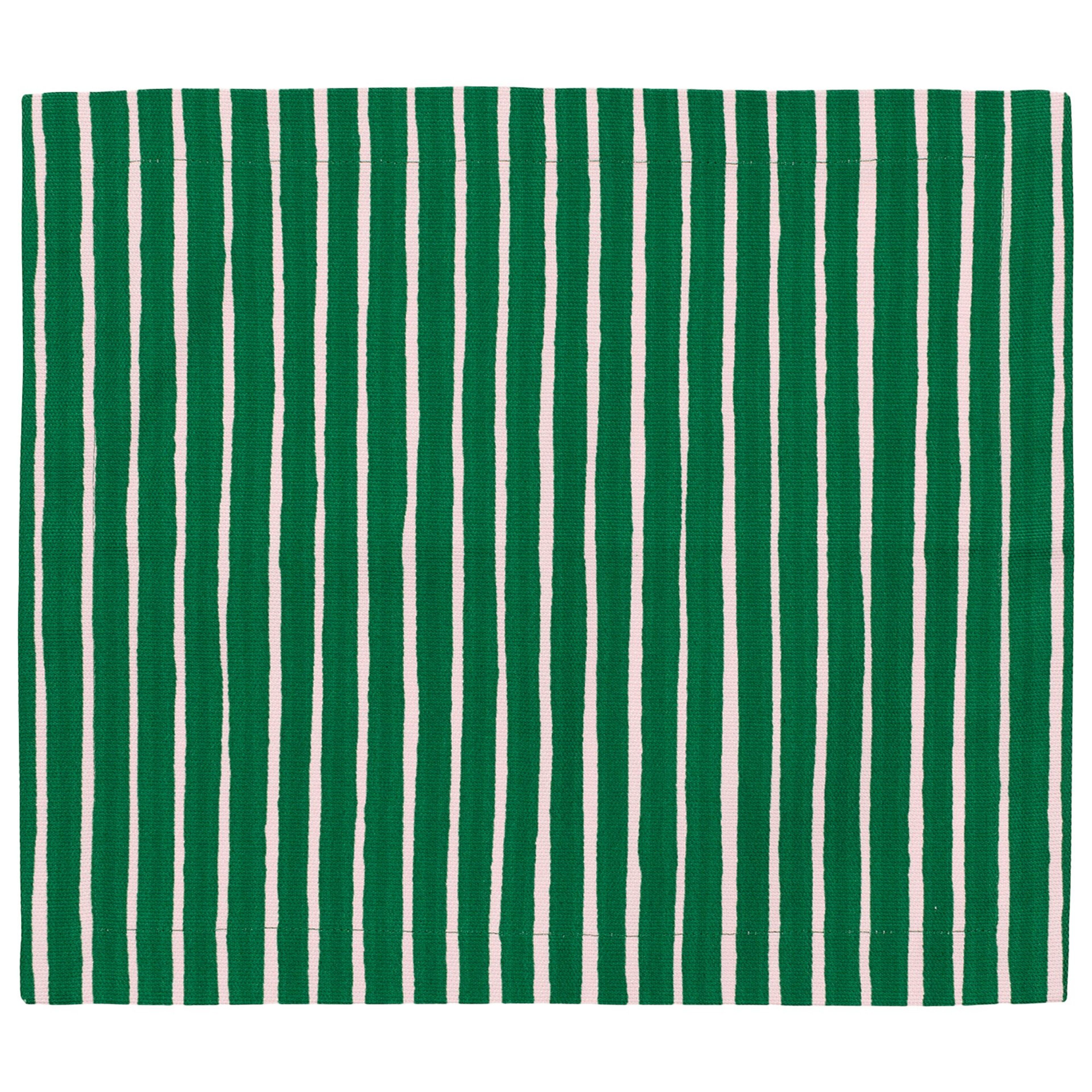 Piccolo bordsunderlägg 35x40 cm, grön/rosa