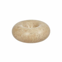 Savi ljusstake marmor 4 cm, beige