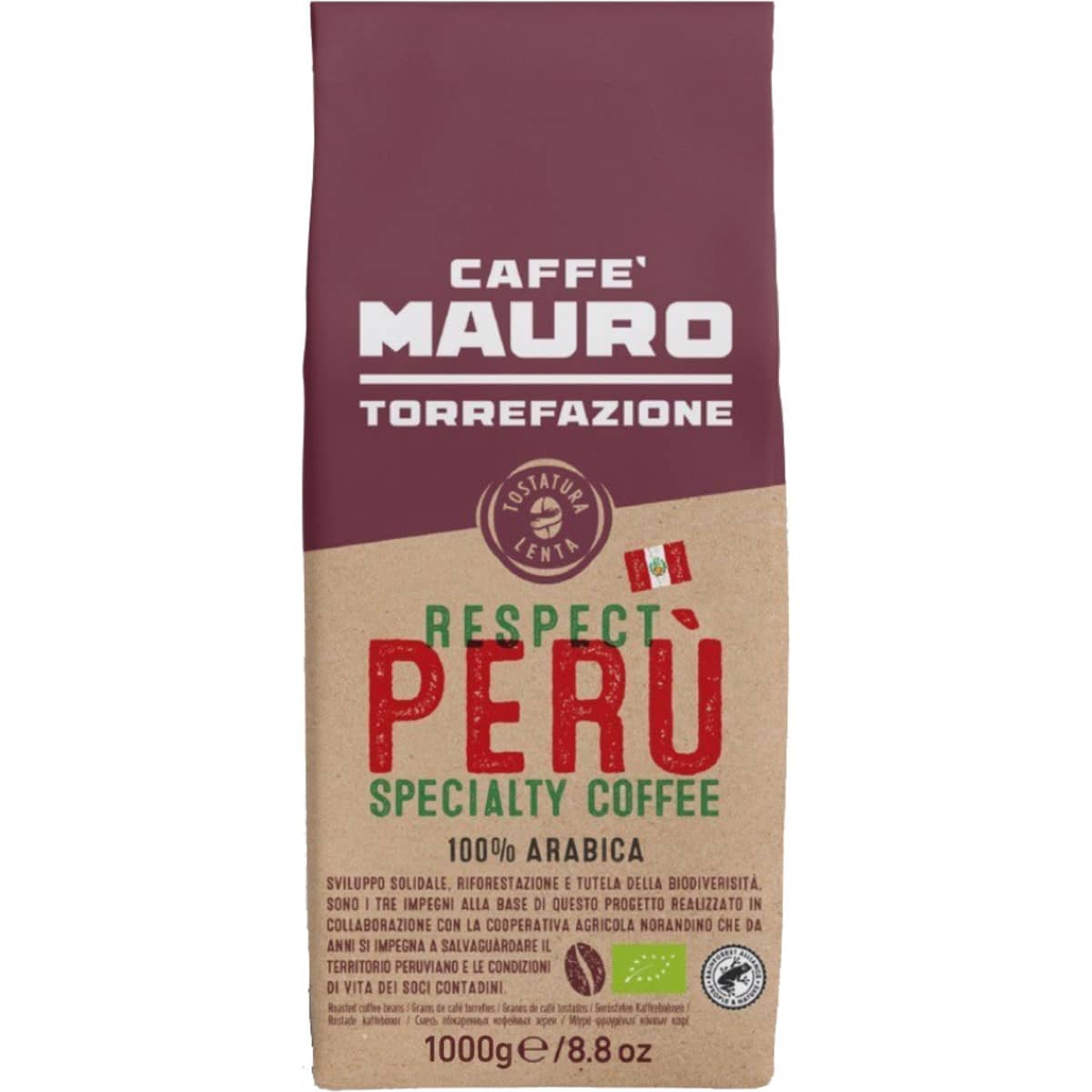 Respect Peru 1 kg, hele bønner