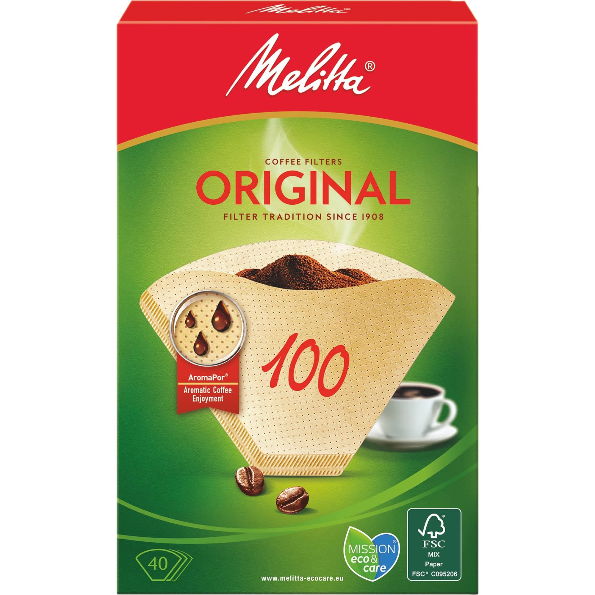 Produktfoto för Melitta Kaffefilter 100/40