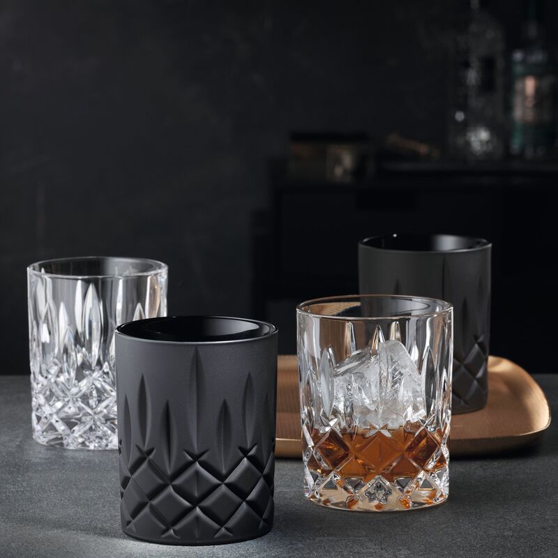 Noblesse Whisky tumblerglas 29,5 cl, sort, 2 stk.