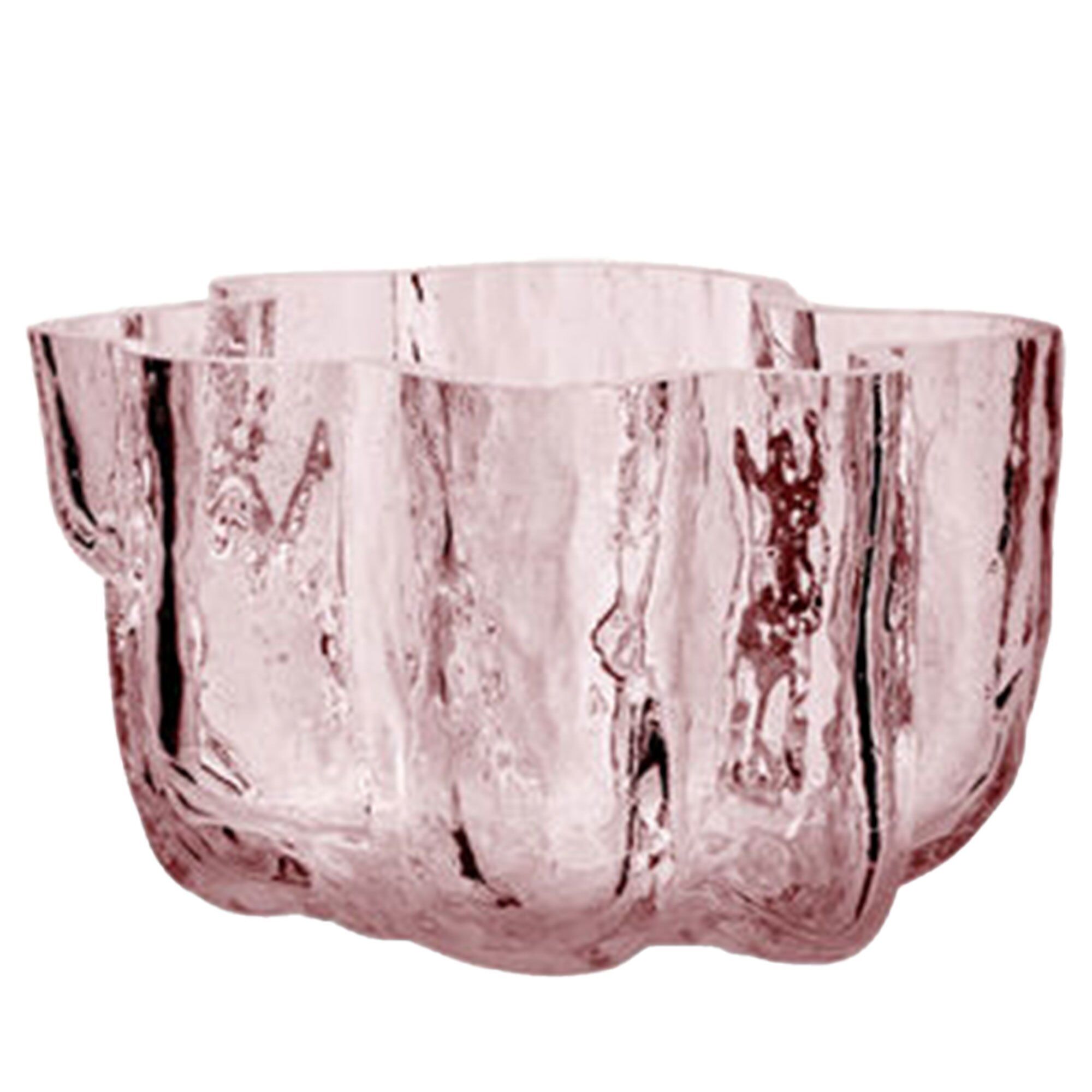 Crackle Lysestage 58 Cm Rosa
