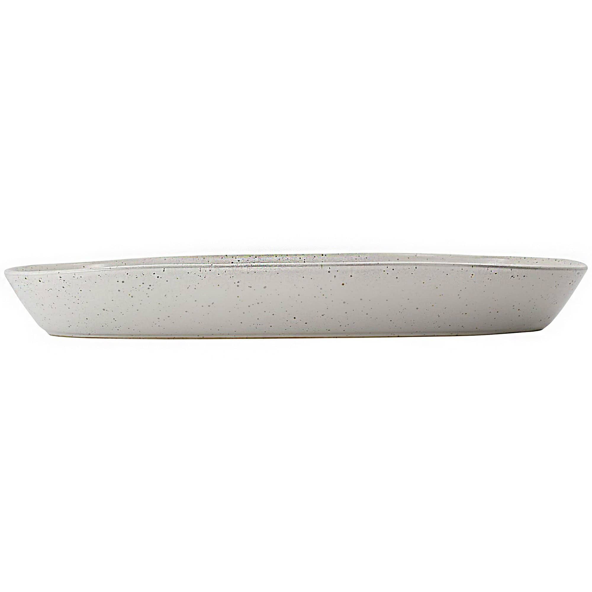 Pion serveringsfat 19 x 38 cm Hvit-grå