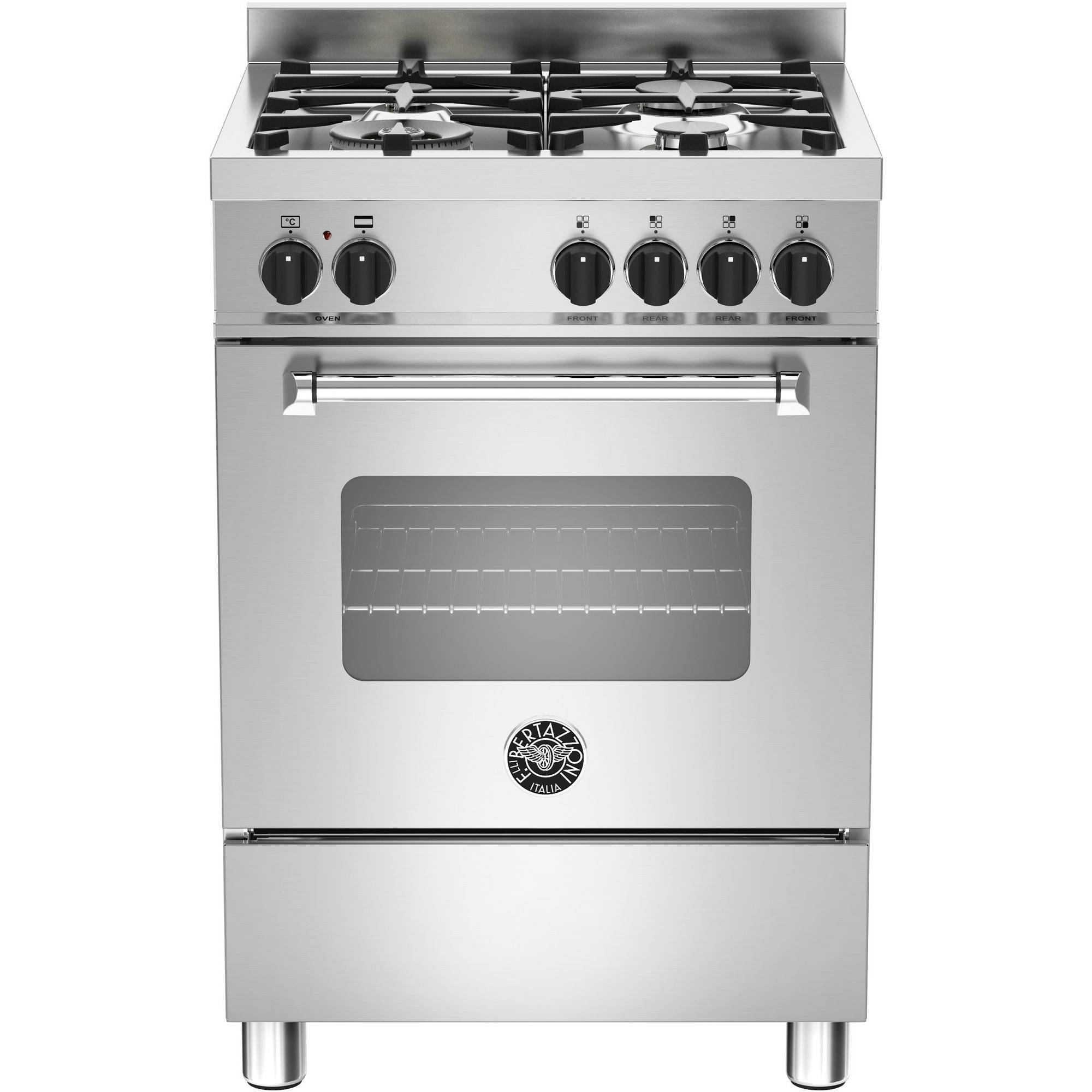 MAS604 gasskomfyr med. gassovn