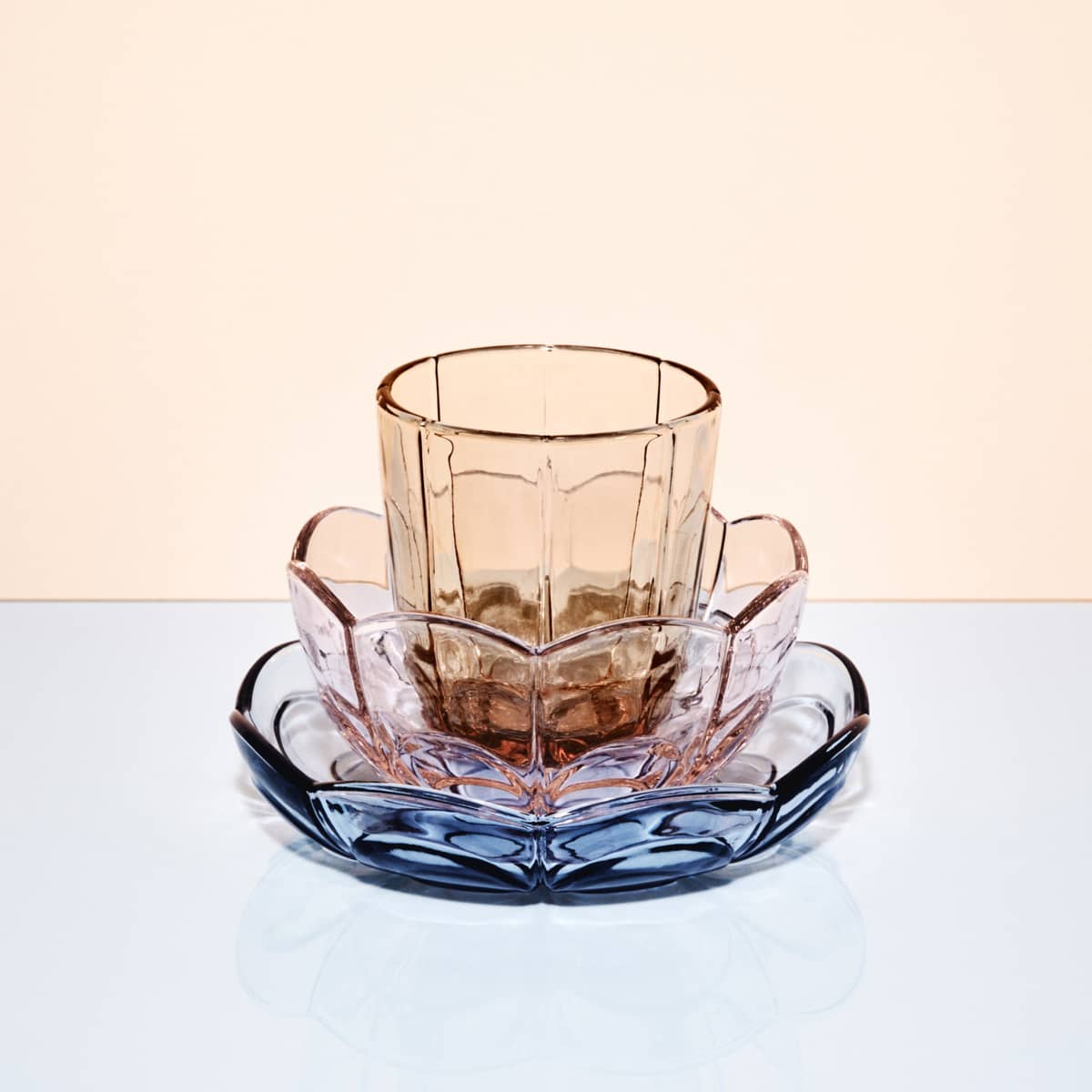 Lily vandglas, toffee rose, 32 cl, 2 stk.