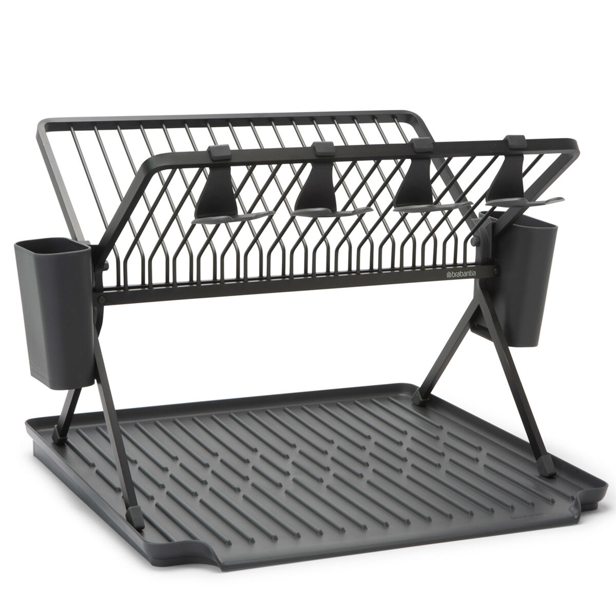 SinkSide hopfällbart diskställ XL, svart