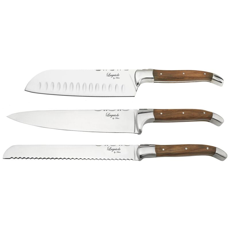 Knivsæt 3 dele, Olive