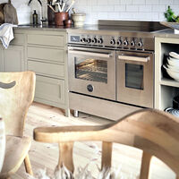 PRO95I2EXT Professional induksjonskomfyr med dobbelovn 90 cm, Rustfritt Stål