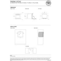 FMOD6117CTX3 Modern dampovn pyrolyse 80 liter, rustfrit stål