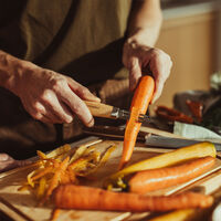 Folken skärbräda 25 × 36 cm, björk