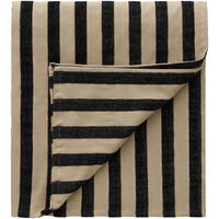 Florence duk 140×240 cm, svart/natur