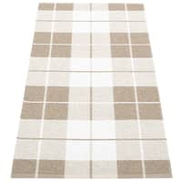 Gulvteppe Ed, dark linen/fossil/white, 70 x 140 cm