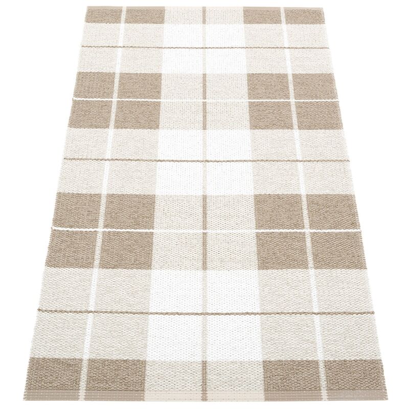 Matt Ed, dark linen/fossil/white, 70 x 140 cm