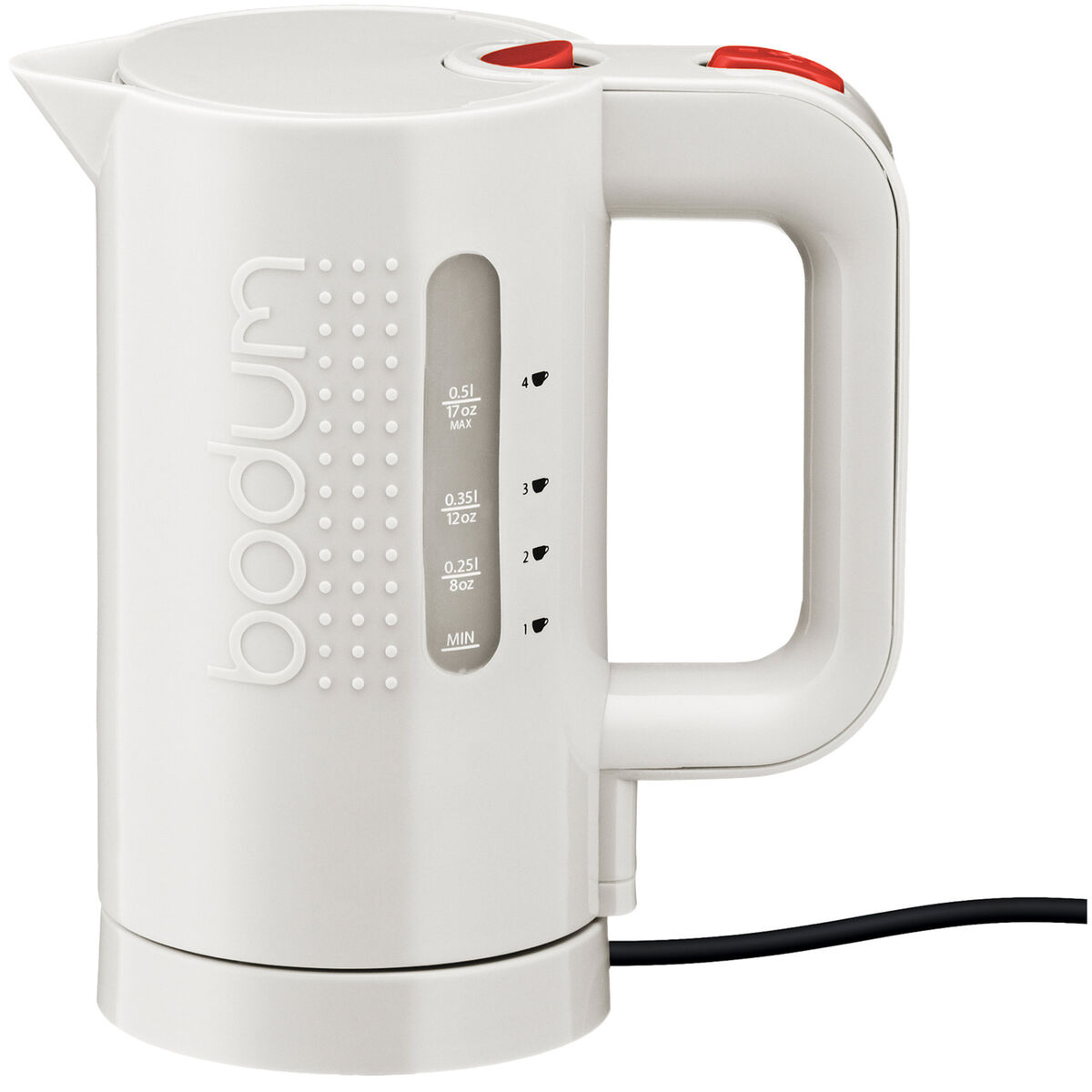 BISTRO Elektrisk vannkoker, 0.5 l Hvit