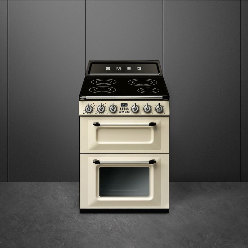 TR62IP2 induktionsugn 61 liter 4 zoner, creme