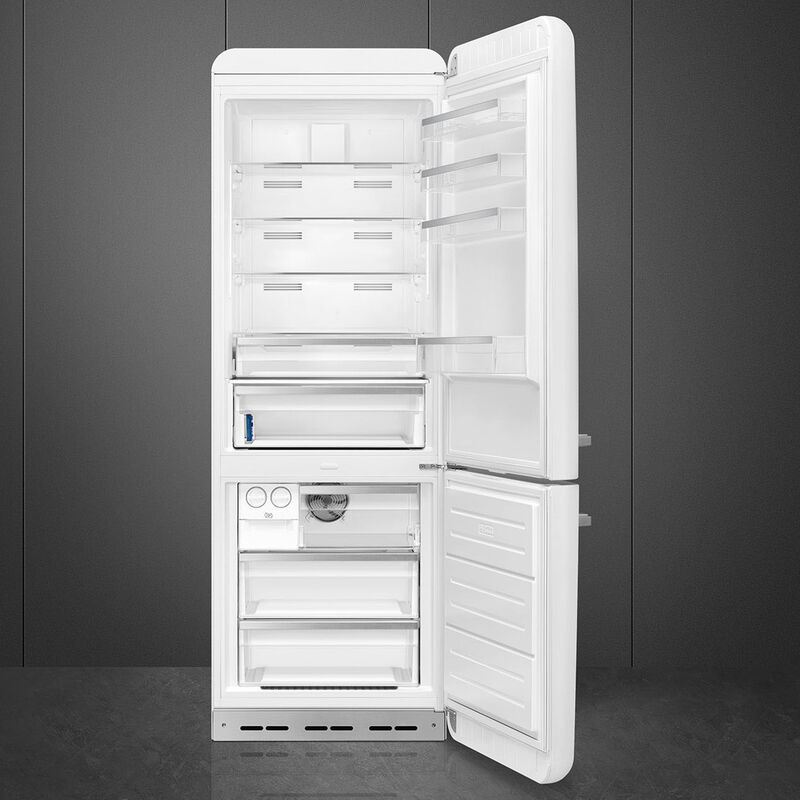Smeg FAB38RWH6 højrehængt køle/fryser 70 cm, hvid