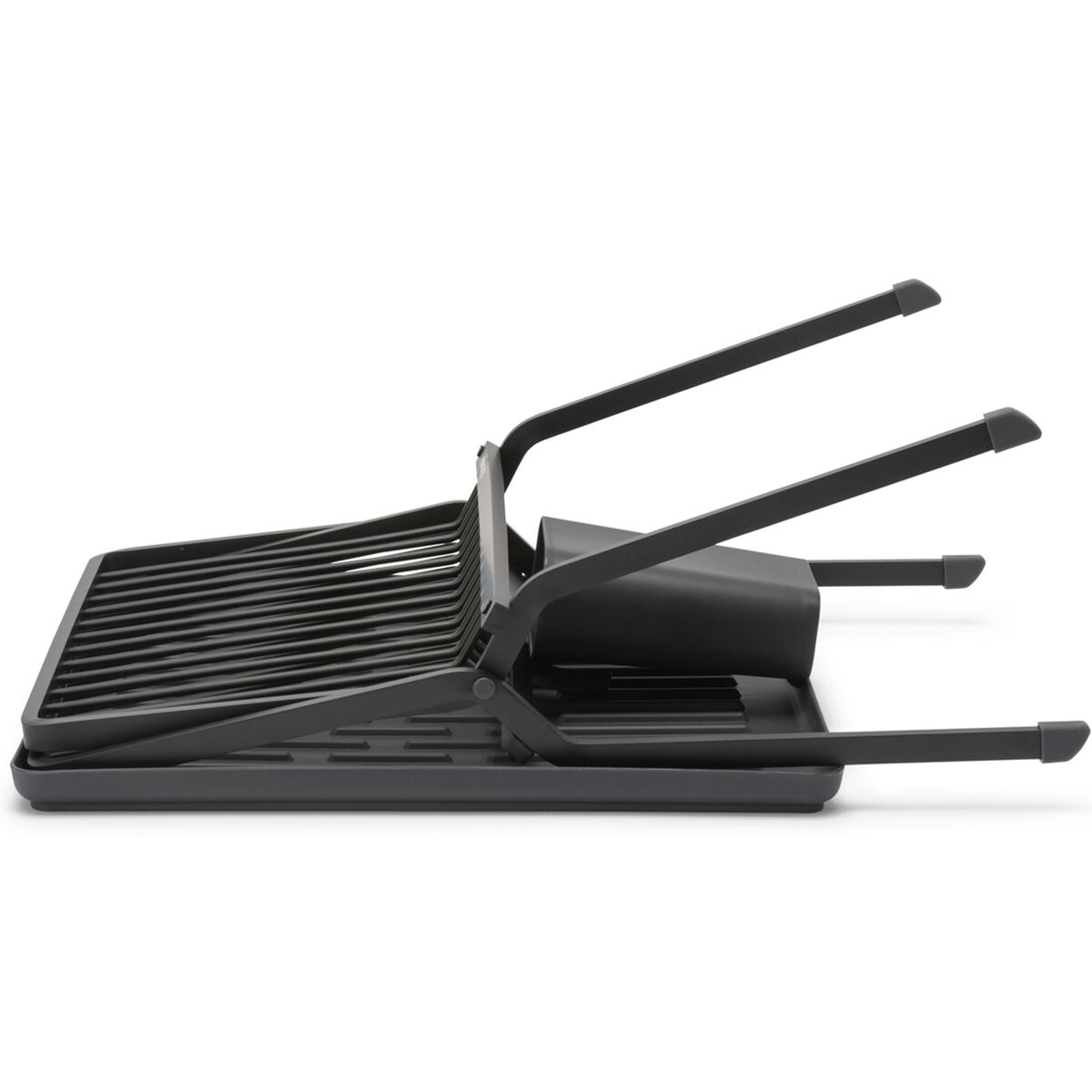 SinkSide hopfällbart diskställ, svart