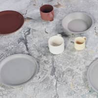 Yuka frokosttallerken, dark, pakke med 2