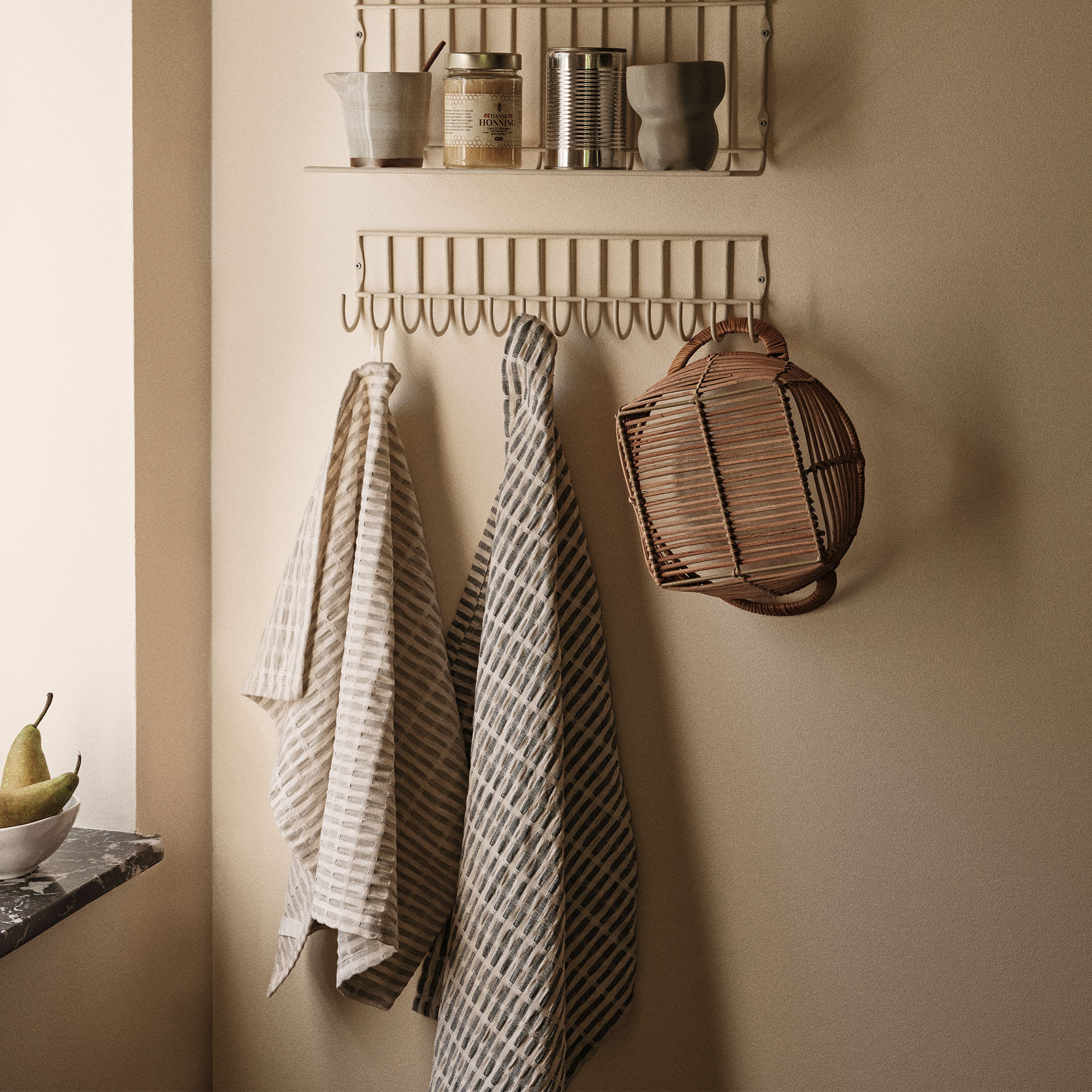 Folke keittiöpyyhe, musta 2-pack