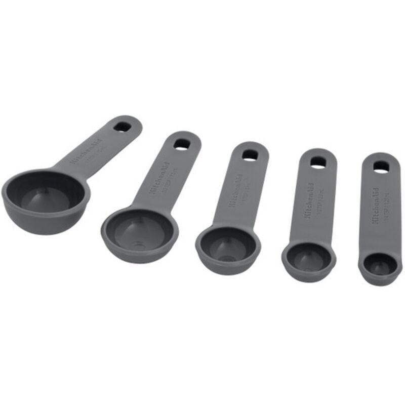 Måttskedsset 5 delar, charcoal grey