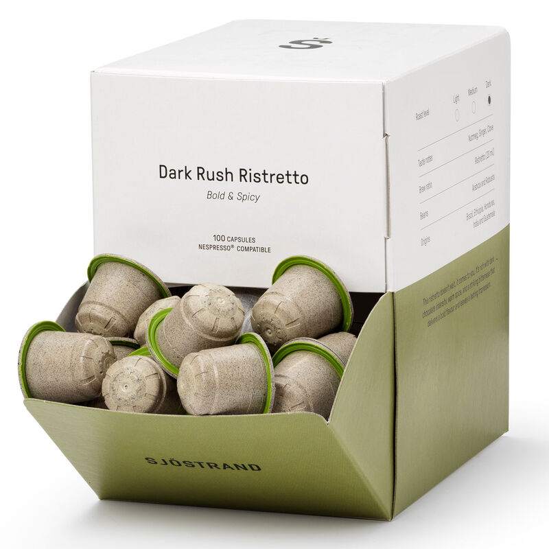 Dark Rush Ristretto kaffekapslar 100 pack