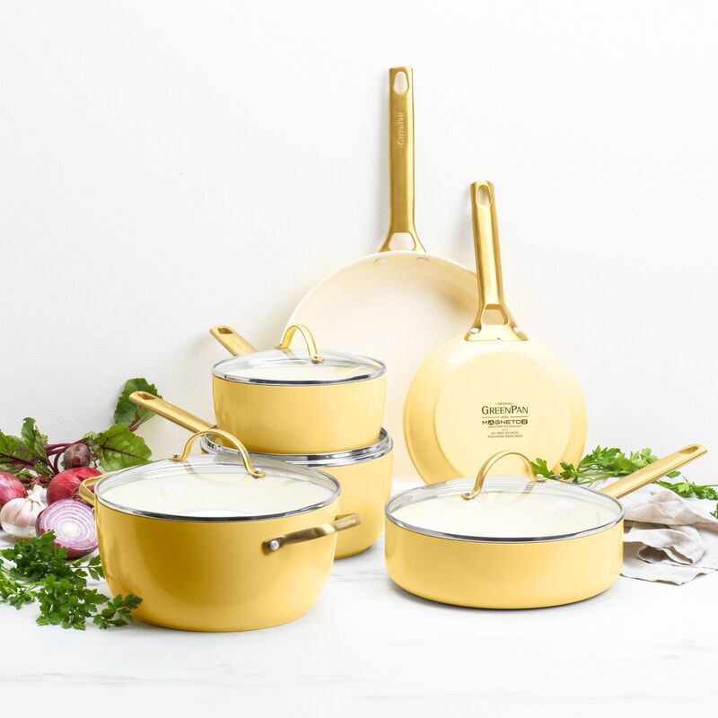 Padova grydesæt 6 dele, gul