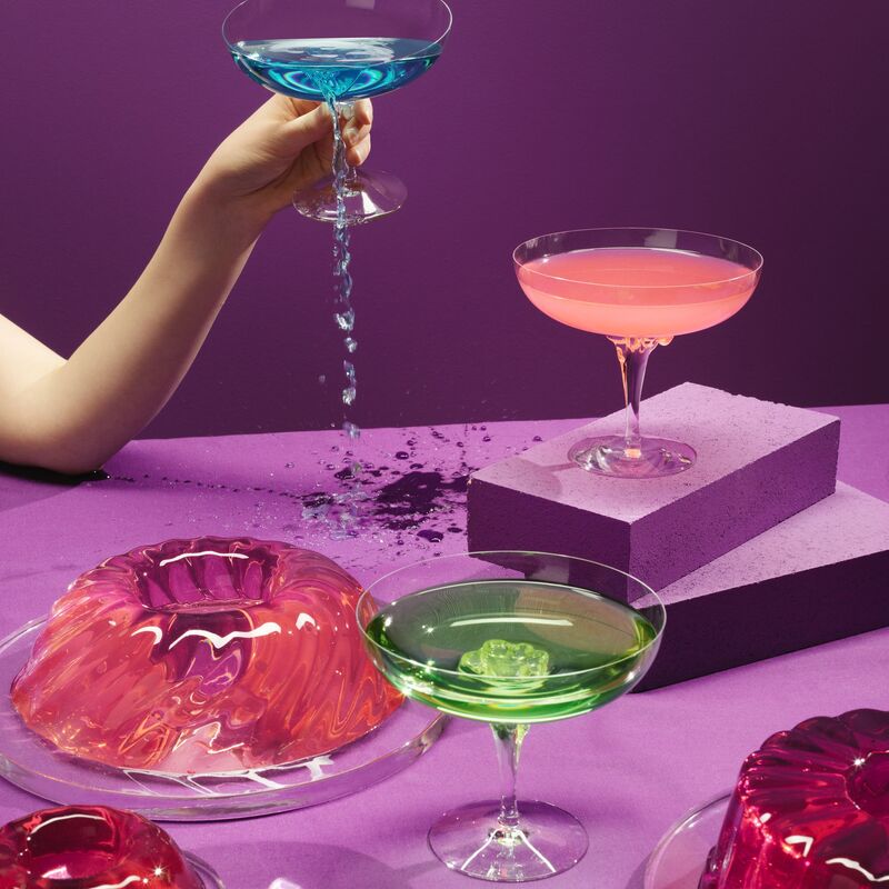 Sugara Dandy Coupe Glas 32 cl. Blå