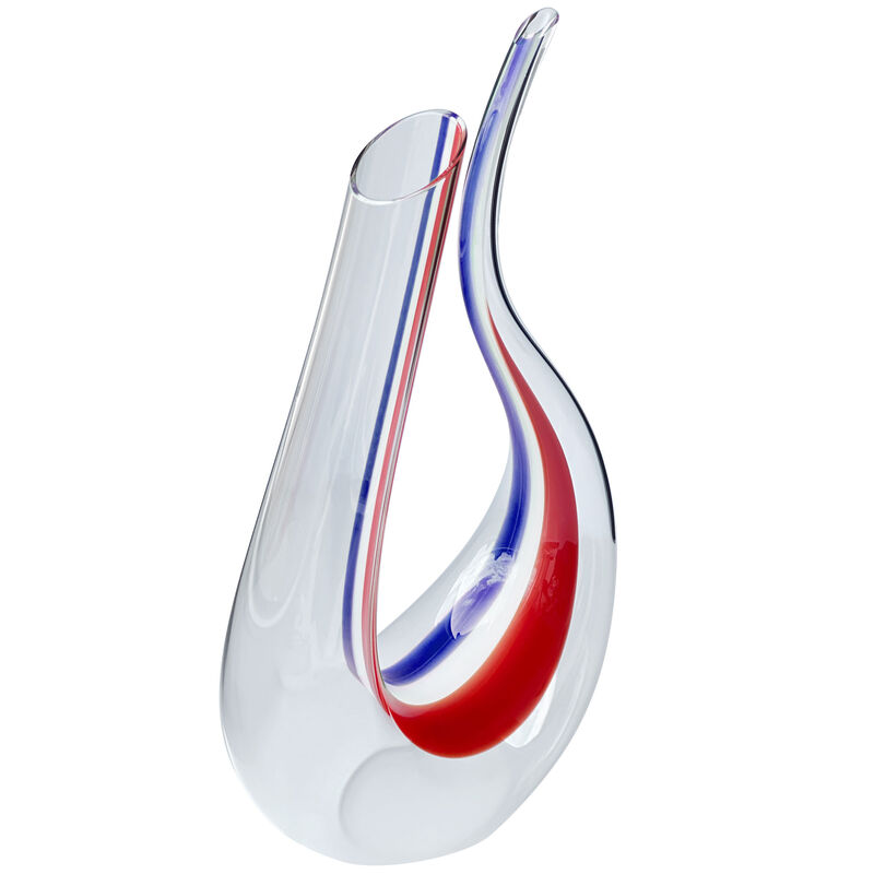 Amadeo viinikaraffi, sininen/valkoinen/punainen